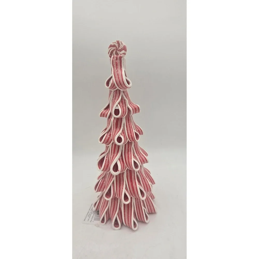 Ashland Peppermint Lane Christmas Tree Tabletop Decor Red White Striped